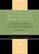 Book cover of: Australian, British and Irish Artists. By: John Castagno
