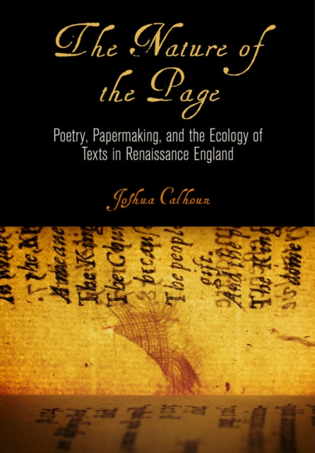 Book cover of: Nature of the Page. By: Joshua Calhoun