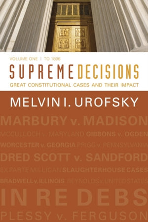 Supreme Decisions, Volume 1