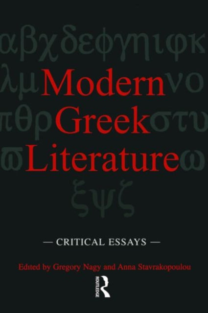 Book cover of: Modern Greek Literature. By: Gregory Nagy