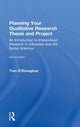 Book cover of: Planning Your Qualitative Research Thesis and Project. By: Tom O'Donoghue
