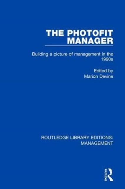 Book cover of: Photofit Manager. By: Marion Devine