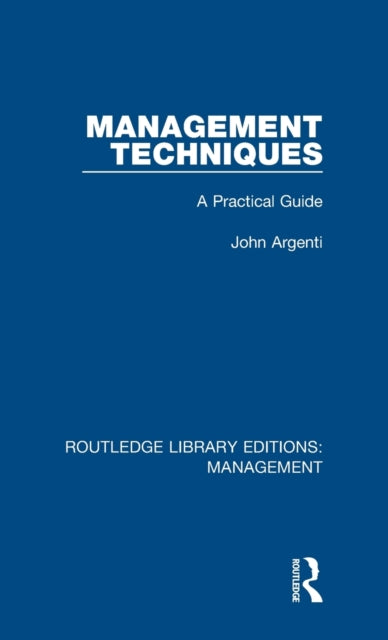 Book cover of: Management Techniques. By: John Argenti