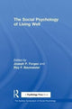 Book cover of: Social Psychology of Living Well. By: Joseph P. Forgas