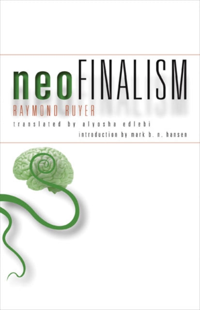 Book cover of: Neofinalism. By: Raymond Ruyer