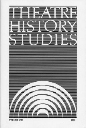 Theatre History Studies 1988