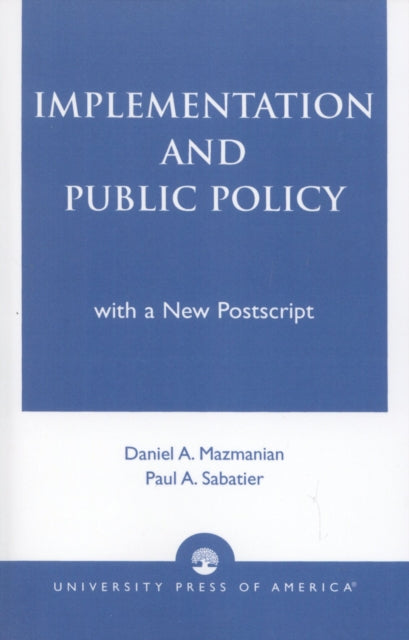 Book cover of: Implementation and Public Policy