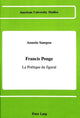 Book cover of: Francis Ponge. By: Annette Sampon