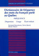 Book cover of: Dictionnaire de Frequence des Mots du Francais Parle au Quebec