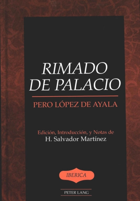 Book cover of: Rimado De Palacio. By: Pero Lopez De Ayala