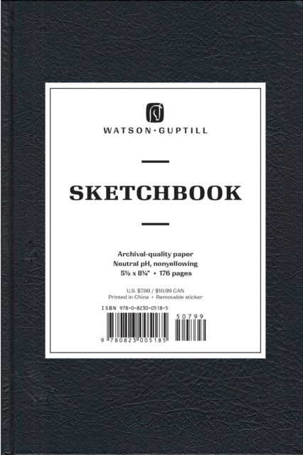 Book cover of: Medium Sketchbook (Black). By: Watson Guptill Publications