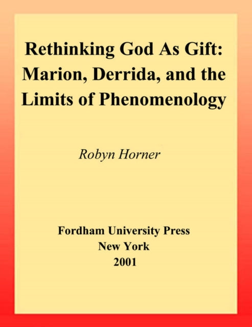 Book cover of: Rethinking God As Gift