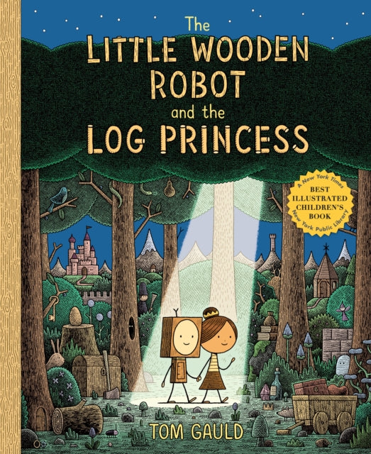 Book cover of: Little Wooden Robot and the Log Princess. By: Tom Gauld