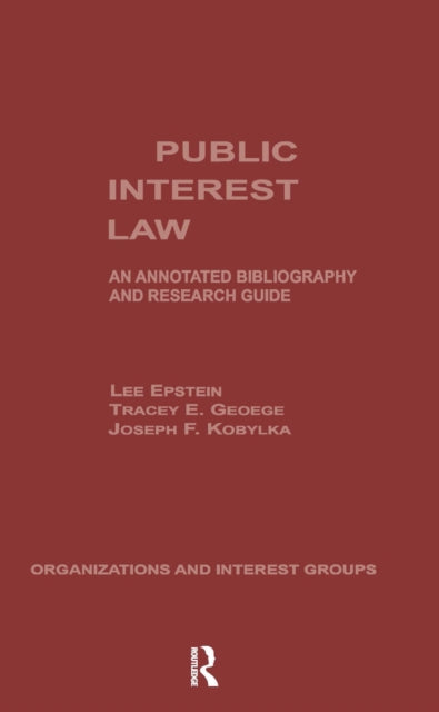 Book cover of: Public Interest Law