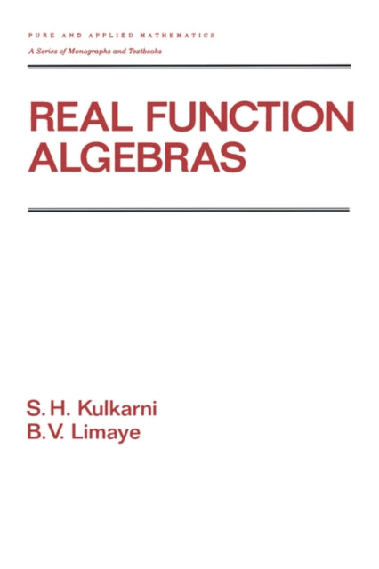 Book cover of: Real Function Algebras