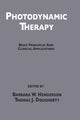 Book cover of: Photodynamic Therapy. By: Henderson