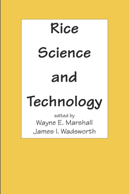 Book cover of: Rice Science and Technology. By: Marshall