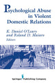 Book cover of: Psychological Abuse in Violent Domestic Relations. By: Roland D. Maiuro