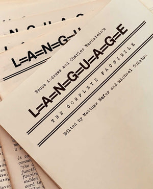 Bruce Andrews and Charles Bernstein's L=a=N=G=U=a=G=E