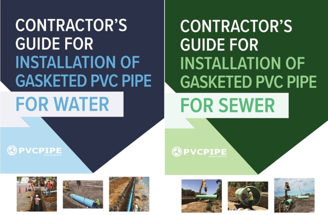 Book cover of: Contractor's Guide to PVC Water and Sewer Pipe Installation. By: Uni-Bell PVC Pipe Association Staff