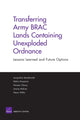Book cover of: Transferring Army BRAC Lands Containing Unexploded Ordnance. By: Jacqueline MacDonald