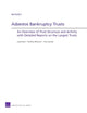 Book cover of: Asbestos Bankruptcy Trusts. By: Lloyd S. Dixon