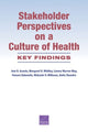 Book cover of: Stakeholder Perspectives on a Culture of Health. By: Joie D. Acosta