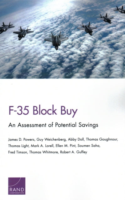 Book cover of: F-35 Block Buy. By: James D. Powers