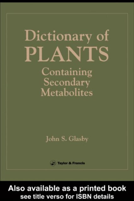 Book cover of: Directory Of Plants Containing Secondary Metabolites