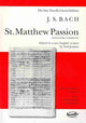 Book cover of: St. Matthew Passion. By: Johann Sebastian Bach