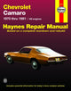 Book cover of: Chevrolet Camaro (70 - 81). By: John Haynes