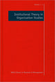 Book cover of: Institutional Theory in Organization Studies. By: Kerstin Sahlin-Andersson