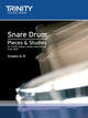 Book cover of: Snare Drum Pieces & Studies Grades 6-8. By: TRINITY GUILDHALL