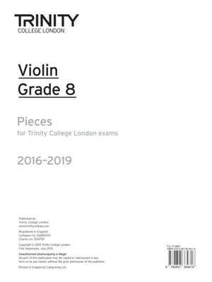 Violin Exam Pieces Grade 8 2016-2019