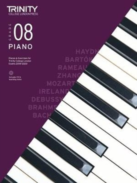 Book cover of: Trinity College London Piano Exam Pieces & Exercises 2018-2020. Grade 8 (with CD)