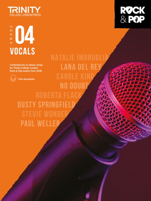 Book cover of: Trinity College London Rock & Pop 2018 Vocals Grade 4