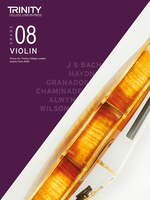 Book cover of: Trinity College London Violin Exam Pieces From 2020: Grade 8. By: Trinity College London