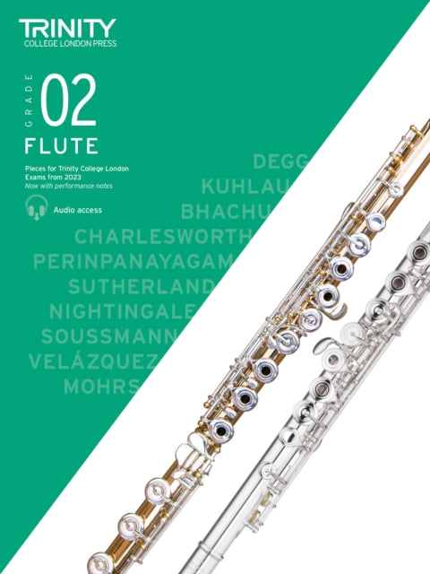 Book cover of: Trinity College London Flute Exam Pieces from 2023: Grade 2