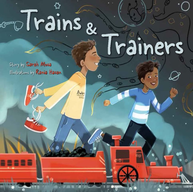 Book cover of: Trains & Trainers. By: Sarah Musa
