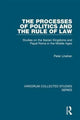 Book cover of: Processes of Politics and the Rule of Law. By: Peter Linehan