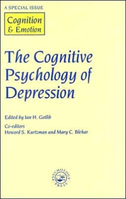 Book cover of: Cognitive Psychology of Depression