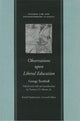 Book cover of: Observations Upon Liberal Education. By: George Turnbull