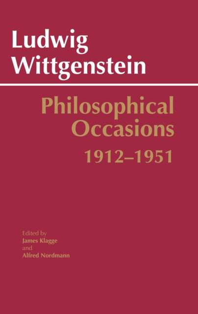 Book cover of: Philosophical Occasions: 1912-1951