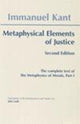 Book cover of: Metaphysical Elements of Justice