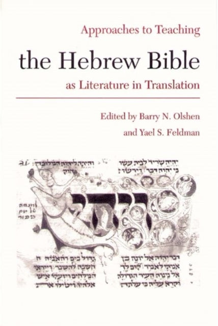 Book cover of: Approaches to Teaching the Hebrew Bible as Literature in Translation
