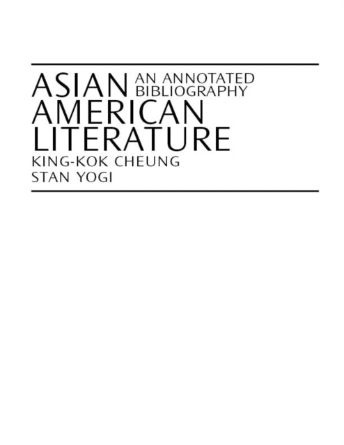 Book cover of: Asian American Literature