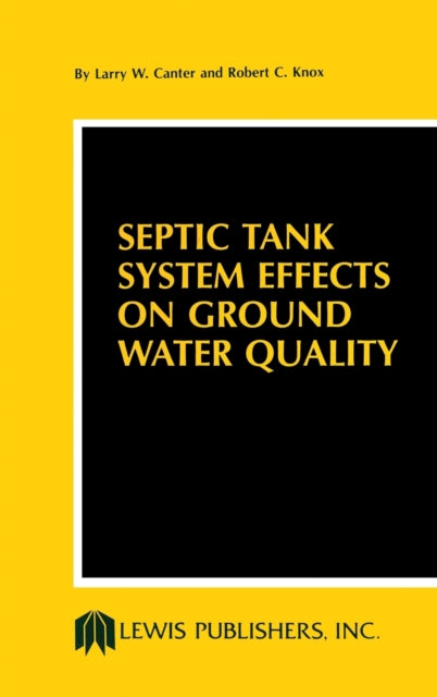 Book cover of: Septic Tank System Effects on Ground Water Quality