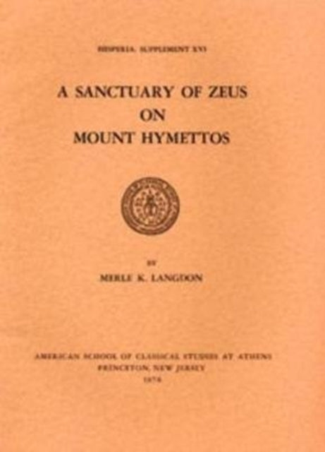 Book cover of: Sanctuary of Zeus on Mount Hymettos