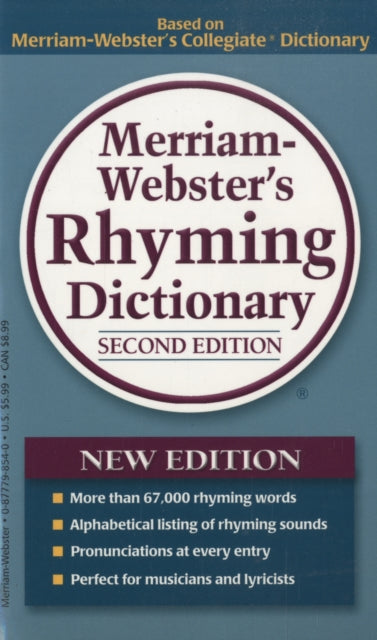 Book cover of: Merriam-Webster's Rhyming Dictionary