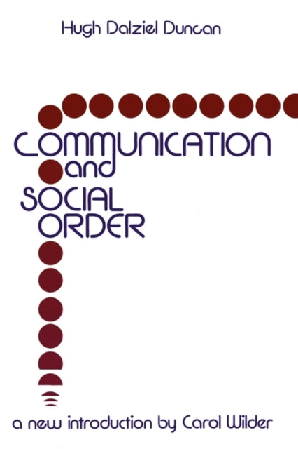 Book cover of: Communication and Social Order
